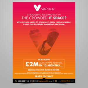 Design Publicitaire par ecorokerz pour Vapour Cloud | Design : #18925243