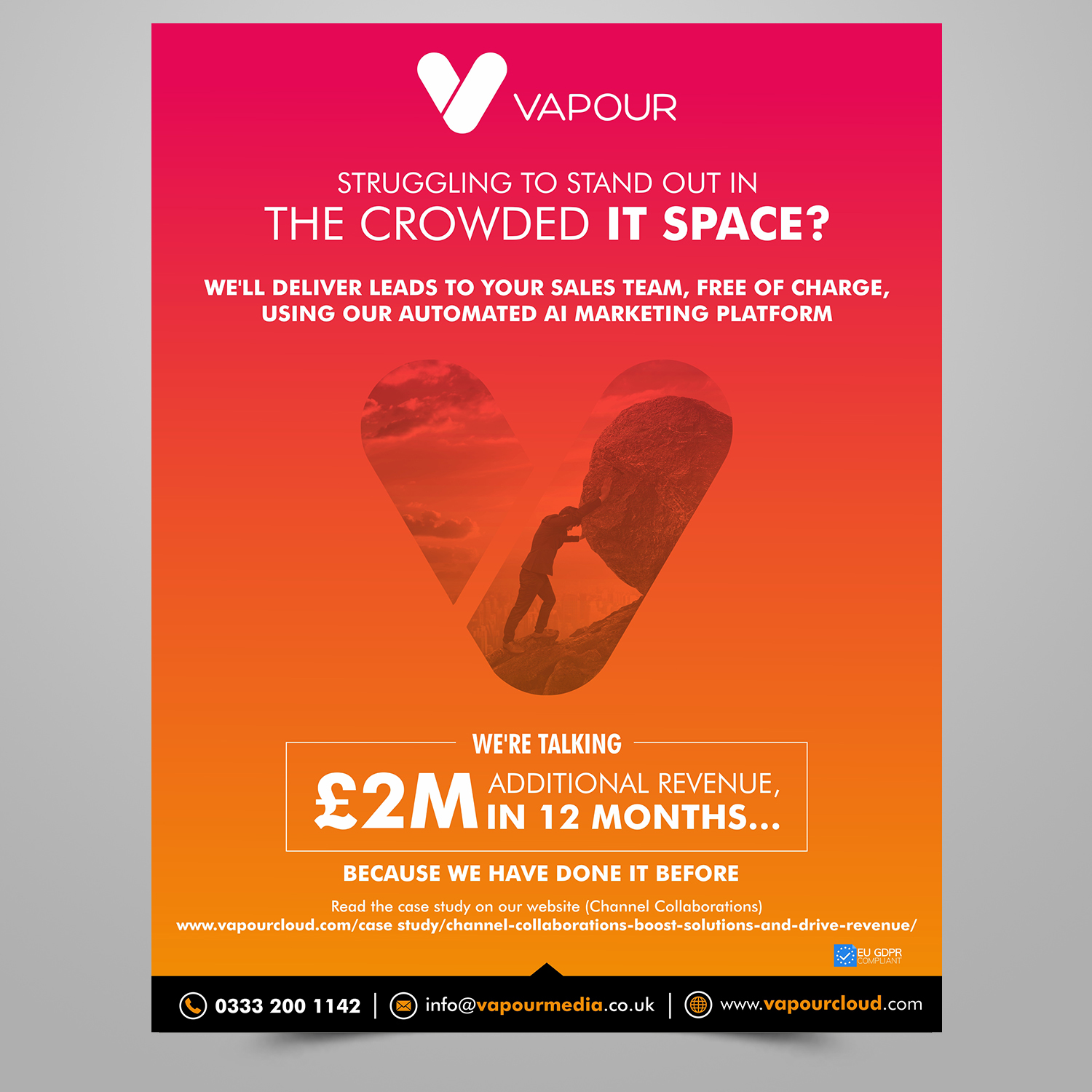 Design Publicitaire par ecorokerz pour Vapour Cloud | Design #18931813
