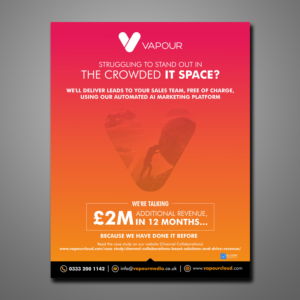 Design Publicitaire par ecorokerz pour Vapour Cloud | Design : #18957089