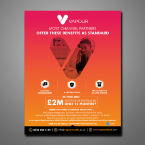 Design Publicitaire par ecorokerz pour Vapour Cloud | Design : #18957094