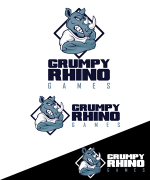 Diseño de Logo por StudioD™ para Grumpy Rhino Games | Diseño: #2833169
