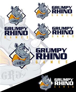 Diseño de Logo por StudioD™ para Grumpy Rhino Games | Diseño: #2837314