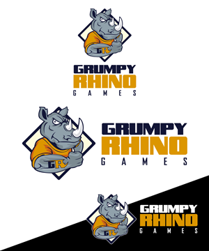 Logo Design by StudioD™ for Grumpy Rhino Games | Design #2852914
