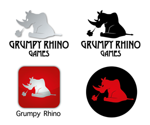 Logo Design by Gareth Price for Grumpy Rhino Games | Design #2833591