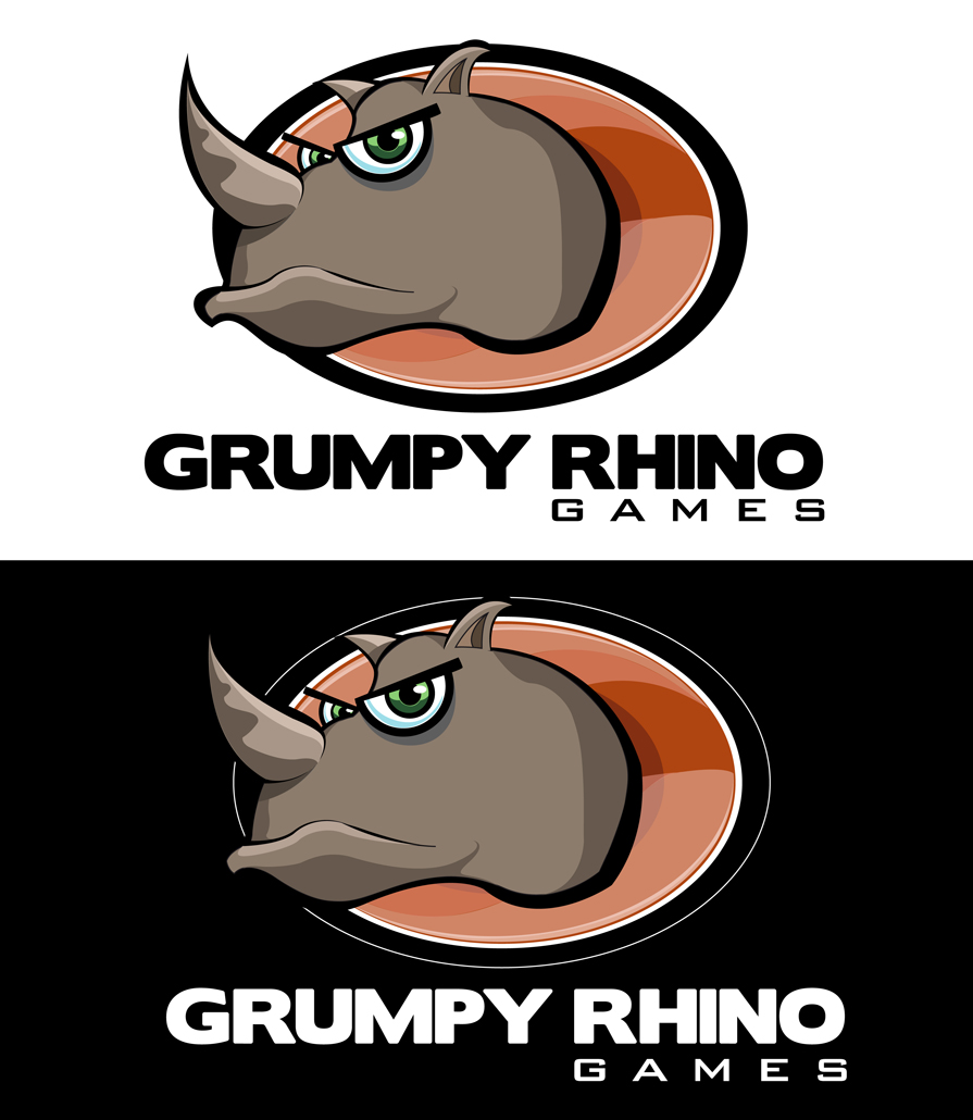 Logo Design by rawlinez for Grumpy Rhino Games | Design #2835993