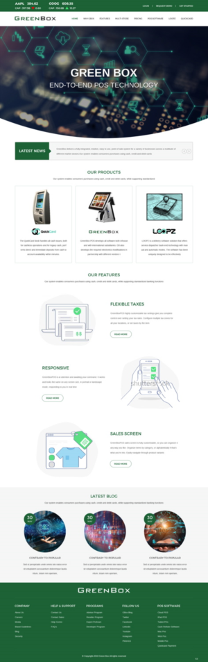 Web Design by pb for GreenBox | Design: #18800163