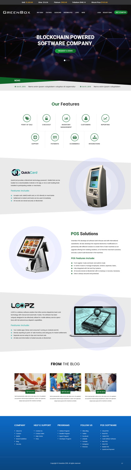 Web Design by pb for GreenBox | Design #18800168