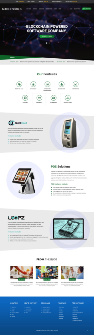 Web Design by pb for GreenBox | Design: #18800168