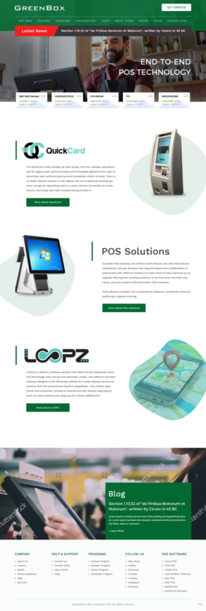 Web Design by pb for GreenBox | Design: #18800174