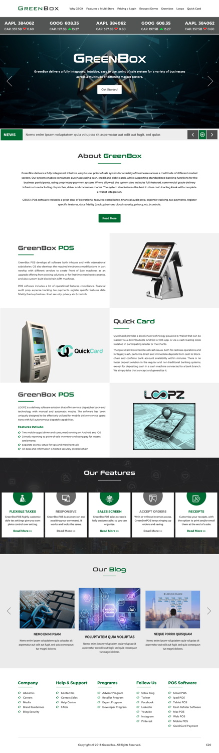 Web Design by pb for GreenBox | Design #18800175