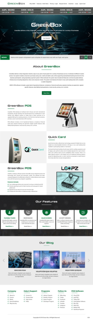 Web Design by pb for GreenBox | Design: #18800175