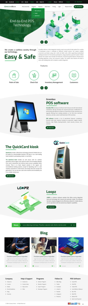Web Design by pb for GreenBox | Design: #18800178