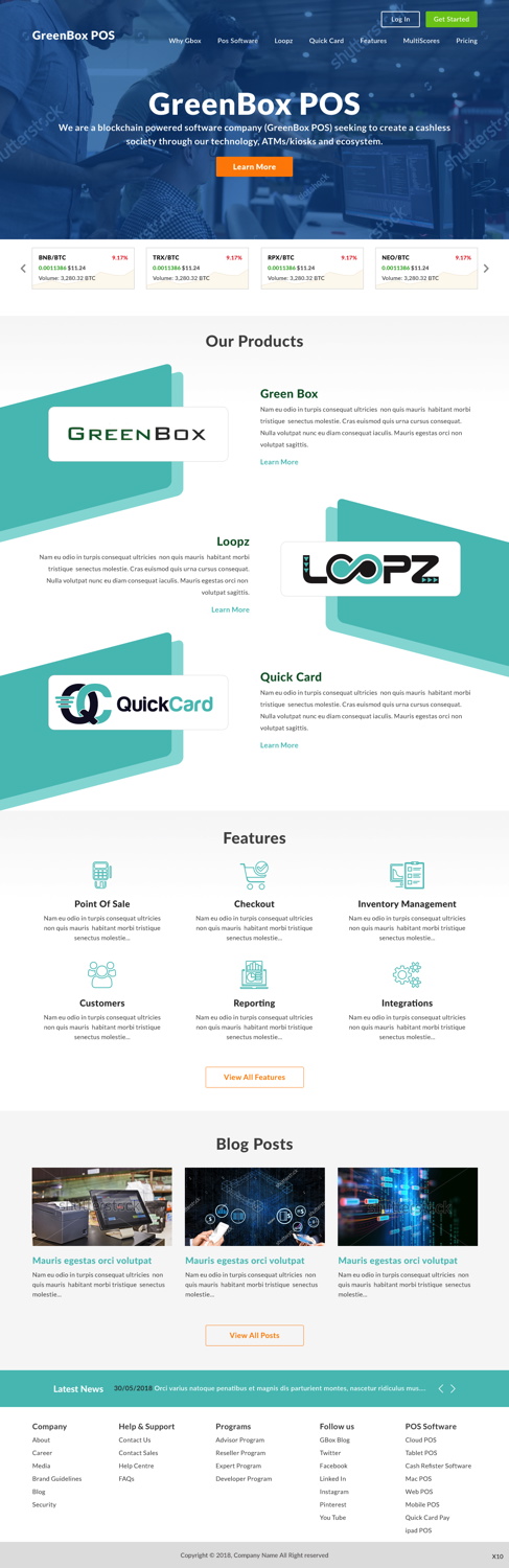 Web Design by pb for GreenBox | Design #18800180
