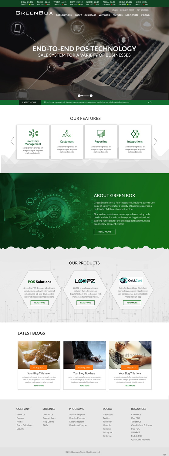 Web Design by pb for GreenBox | Design #18800184