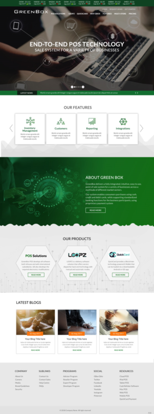 Web Design by pb for GreenBox | Design: #18800184