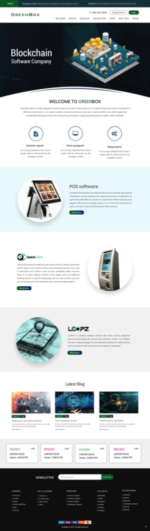 Web Design by pb for GreenBox | Design: #18806084