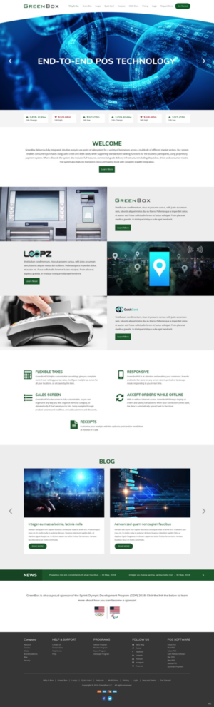Web Design by pb for GreenBox | Design: #18806087