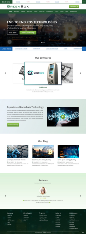 Web Design by pb for GreenBox | Design: #18806090