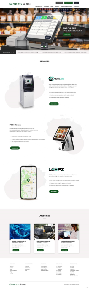 Web Design by pb for GreenBox | Design: #18867790