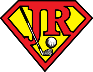 JR the initials of the name of the golfer woman | Diseño de Logo por ChrisMoon