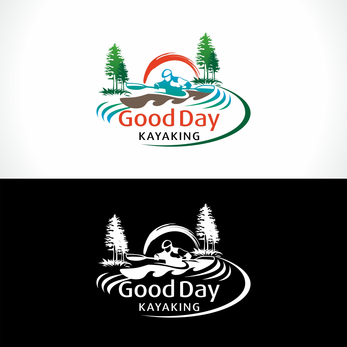 Logo Design by Kreative Fingers for Good Day Kayaking LLC | Design #18853819