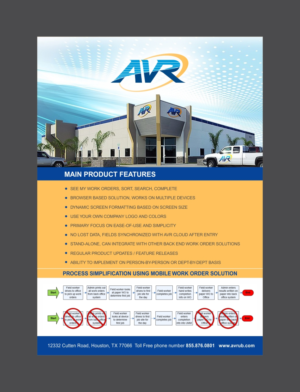 Flyer Design by cb1318 for AVR, Inc. | Design: #18800097