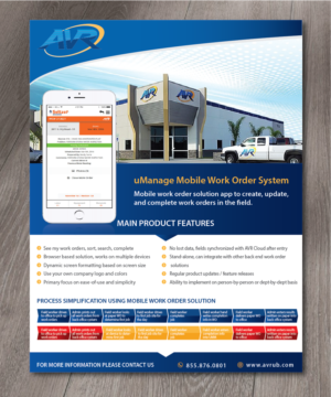 Flyer Design by alex989 for AVR, Inc. | Design: #18800388
