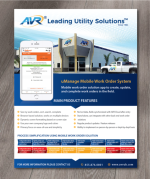 Utility company introducing uManage Mobile Product | Flyer-Design von alex989
