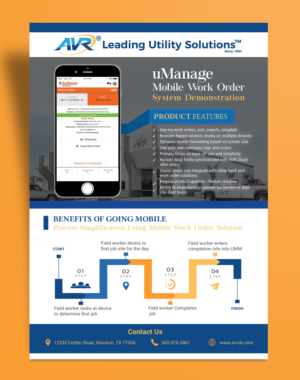 Flyer Design by ilovedesign1 for AVR, Inc. | Design #18794982