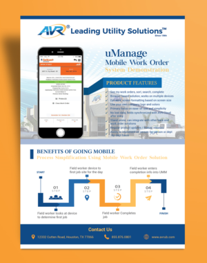 Flyer Design by ilovedesign1 for AVR, Inc. | Design: #18794983