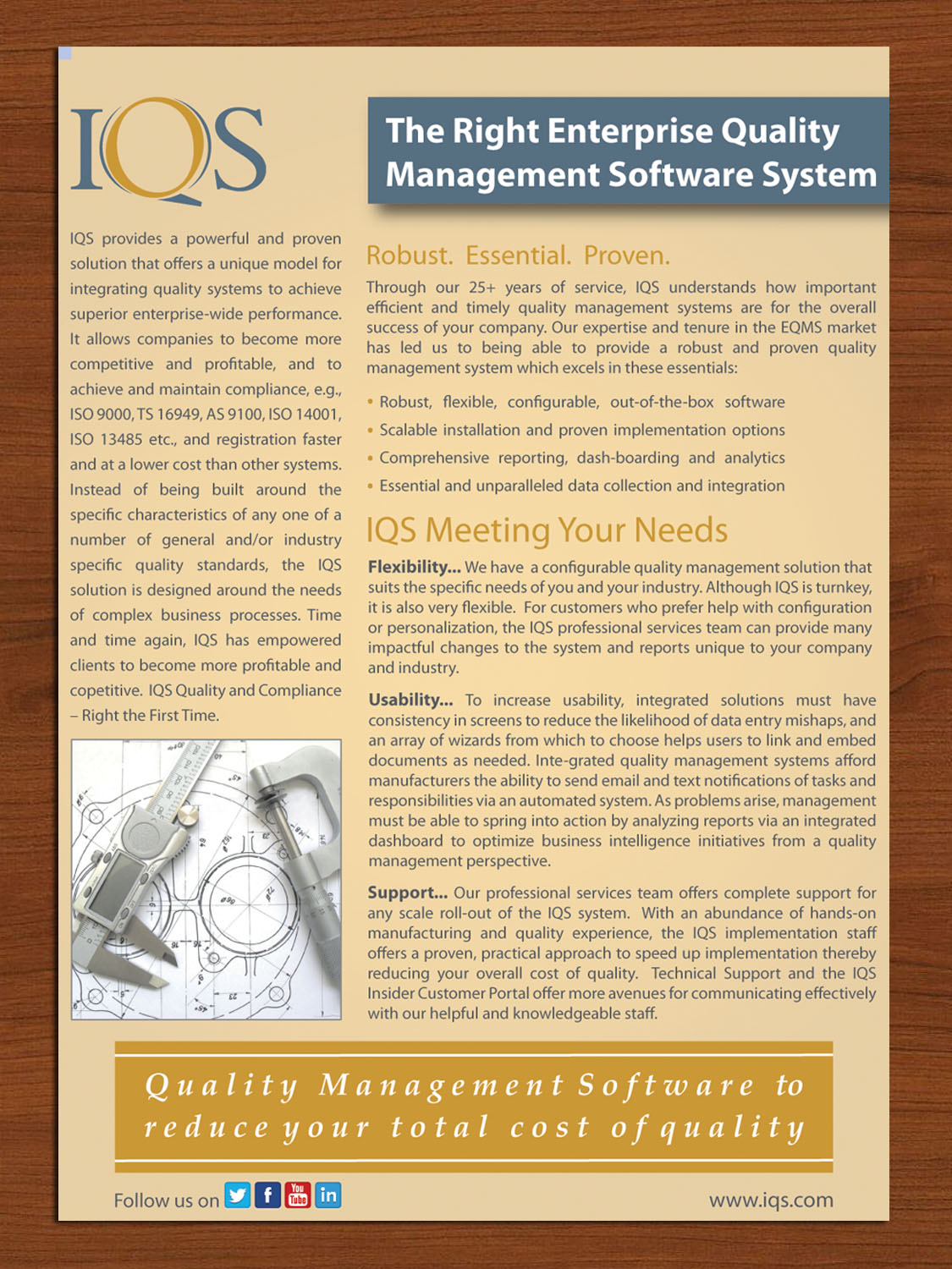 Brochure Design by Sbss for IQS, Inc. | Design #2835653