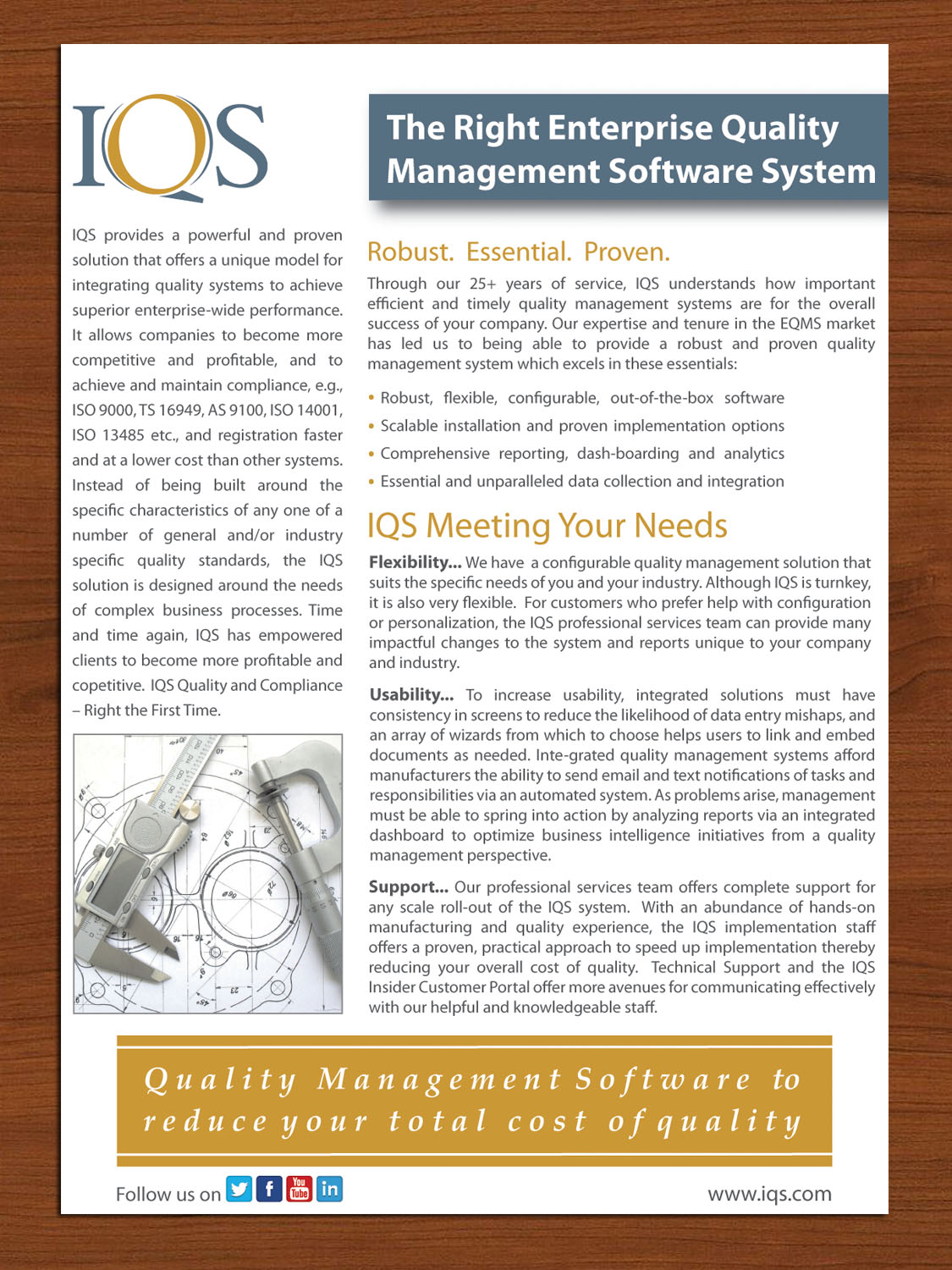 Brochure Design by Sbss for IQS, Inc. | Design #2835664