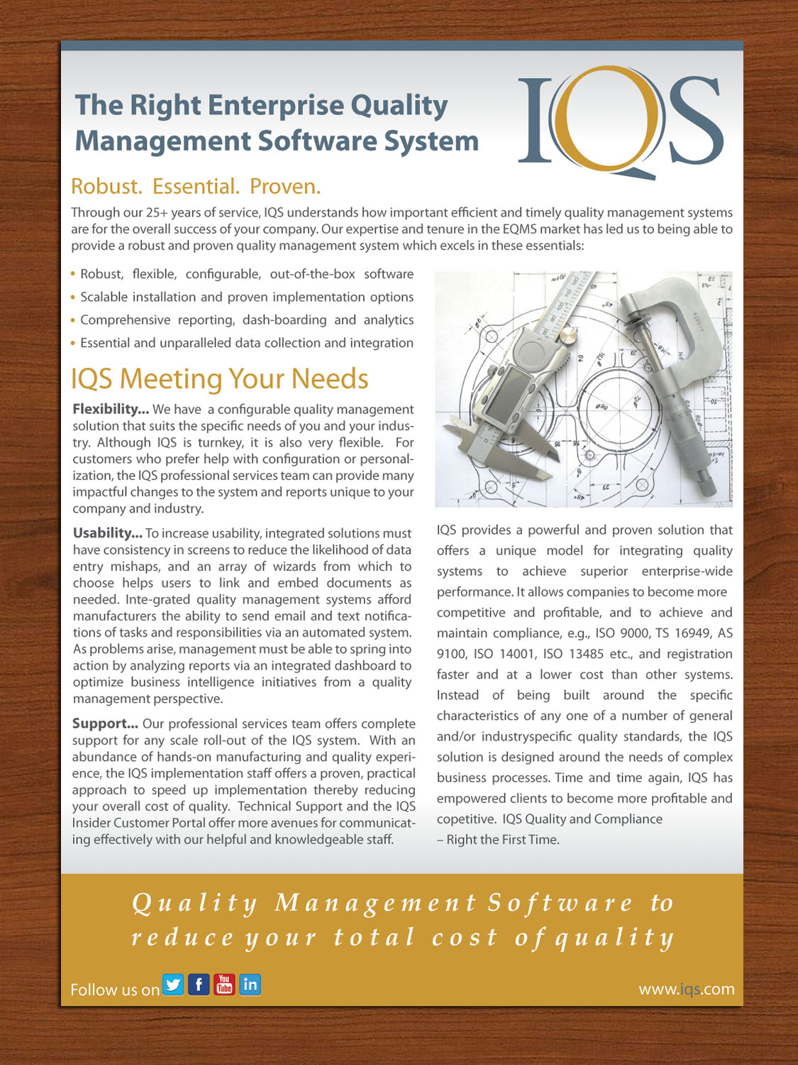 Design de Brochure par Sbss pour IQS, Inc. | Design #2835665