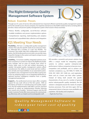 Brochure Design by Sbss for IQS, Inc. | Design: #2835665