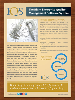 Brochure Design by Sbss for IQS, Inc. | Design: #2866242