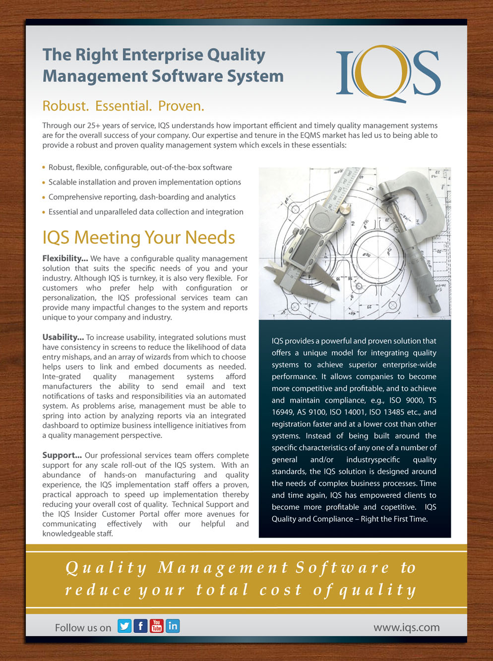 Design de Brochure par Sbss pour IQS, Inc. | Design #2866244