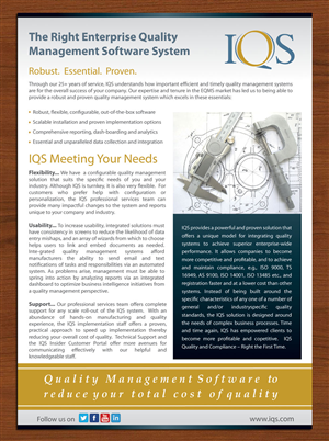 Brochure Design by Sbss for IQS, Inc. | Design: #2866244