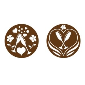 Wedding Graphic for Chocolate Transfer Sheets | Graphic Design by 75-R-P-Z