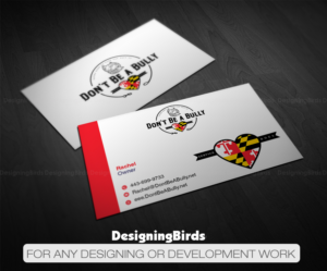 Visitenkarten-Design von Designing Birds für Don't Be A Bully | Design: #18799262