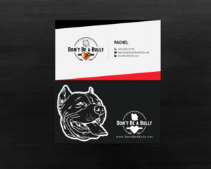 Business Card Design by chandrayaan.creative for Don't Be A Bully | Design: #18796949