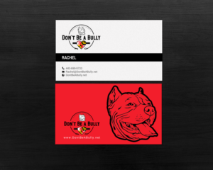 Business Card Design by chandrayaan.creative for Don't Be A Bully | Design: #18796950