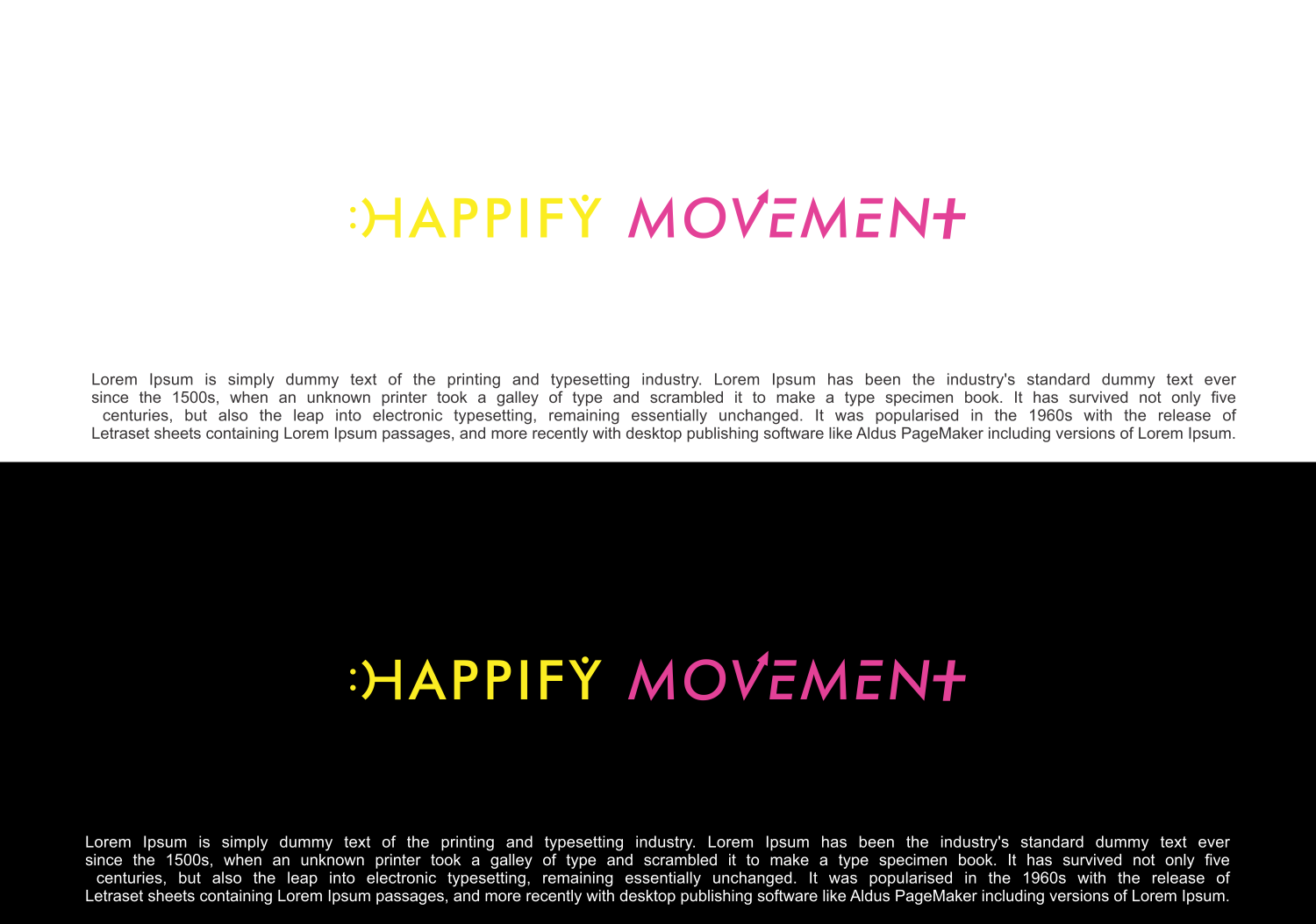 Logo Design by ahmadefendi for Happify Movement | Design #18832439