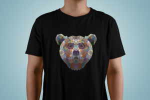 Mexican themed bear T-shirt design