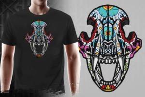Mexican themed bear T-shirt design | Diseño de Camiseta por gekgrfx