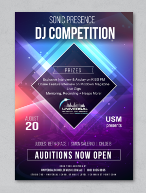 DJ Competition Audition Flyer  | Diseño de Flyer por alex989