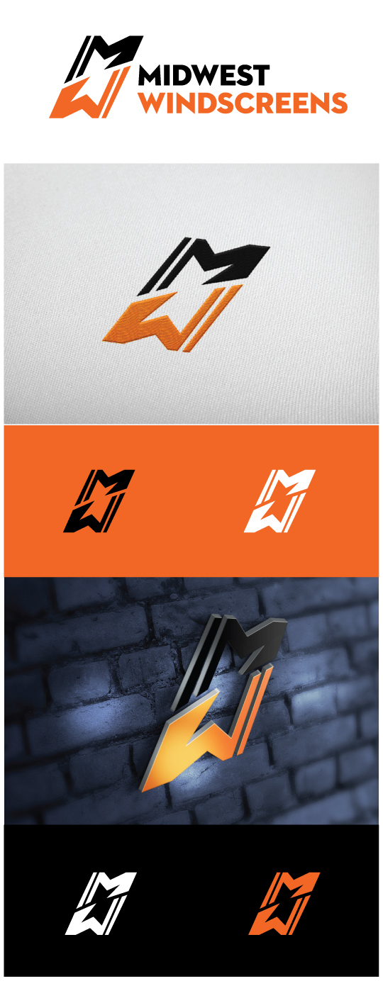 Logo Design by AbhishekkM'24 for Midwest Windscreens | Design #18911049