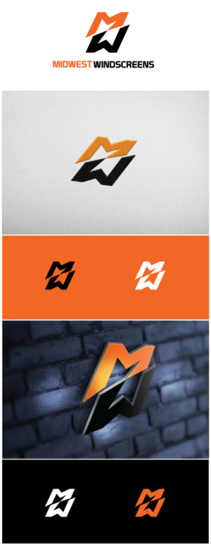 Logo Design by AbhishekkM'24 for Midwest Windscreens | Design: #18911053