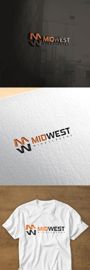 Logo Design by SteffySummer for Midwest Windscreens | Design: #18910736