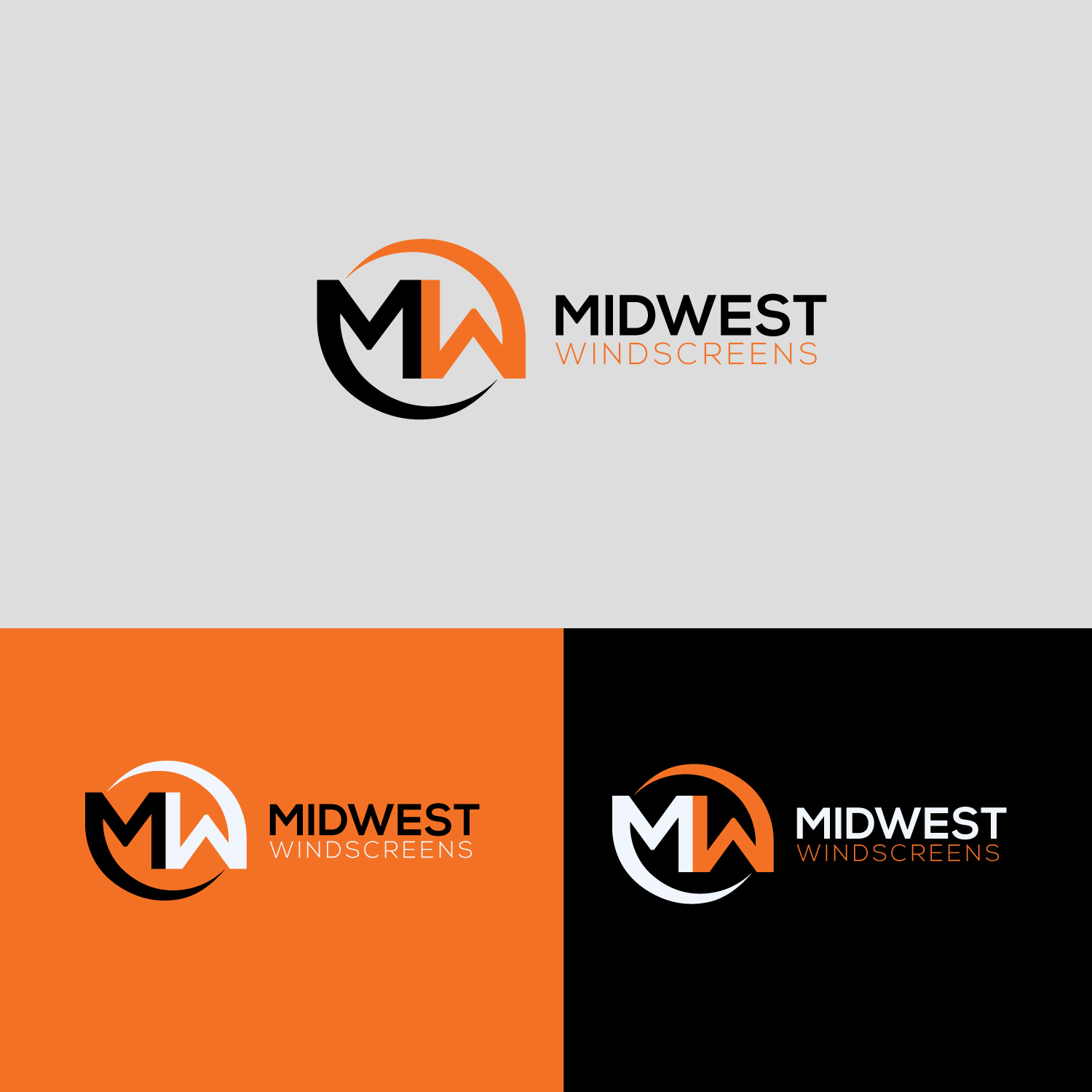 Logo Design by Paras Bali for Midwest Windscreens | Design #18933279