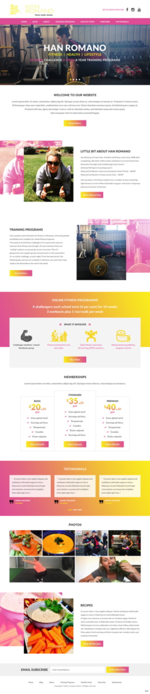 Web Design by pb for this project | Design: #18818684